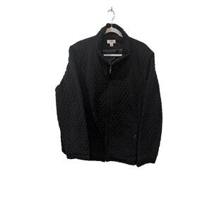 Cato Woman Quilted Black Zip-Up Jacket Size 26/28W Lightweight Outerwear For Wom